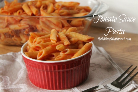 Tomato Sauce Pasta | thebittersideofsweet.com