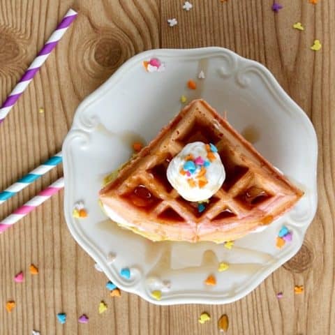 Spring Velvet Waffles