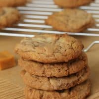 Chocolate Hazelnut Caramel Cookies