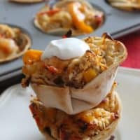 Chicken Tortilla Cups