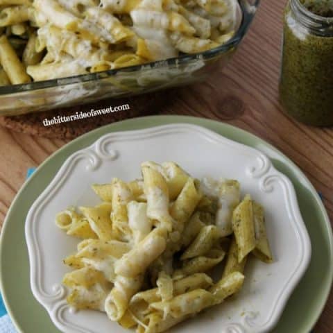 Gluten Free Pesto Pasta Bake