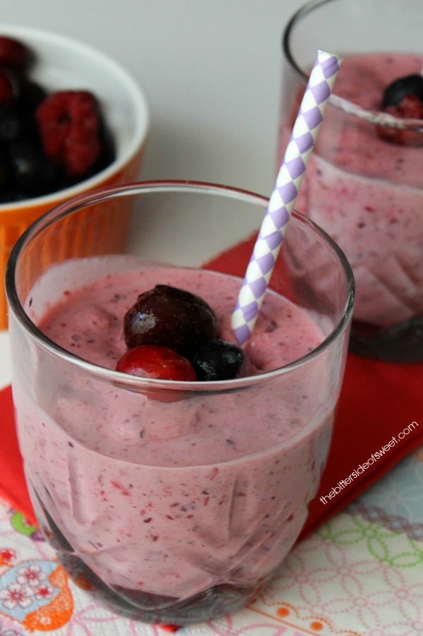 Cherry Berry Smoothie - The Bitter Side of Sweet
