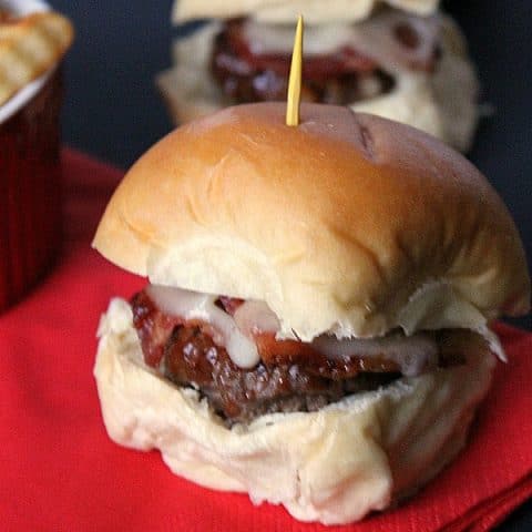 Barbecue Bacon Swiss Sliders