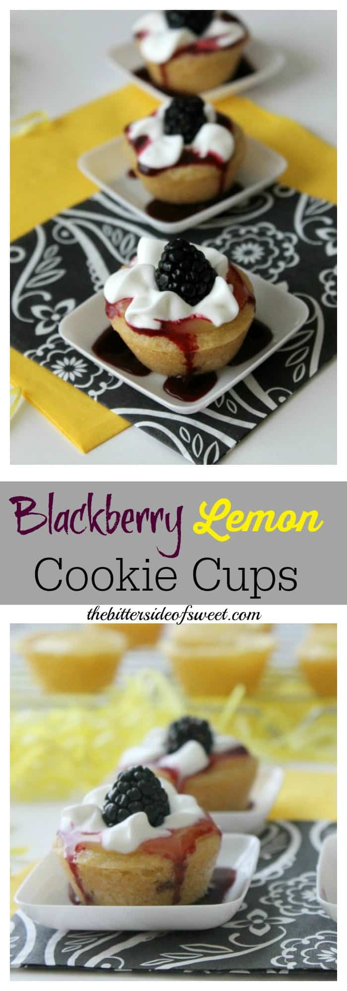 Blackberry Lemon Cookie Cups The Bitter Side Of Sweet