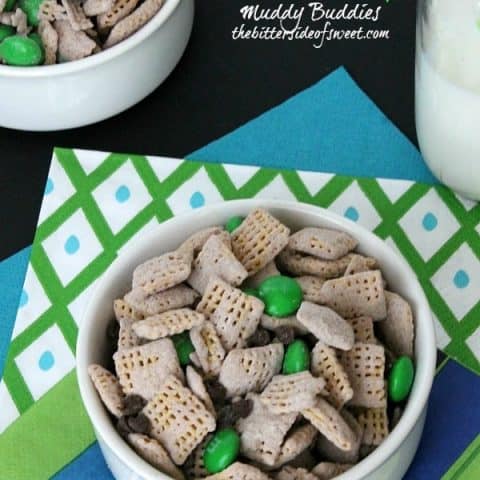 Mint Chocolate Chip Muddy Buddies