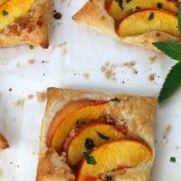 Mint Peach Tarts