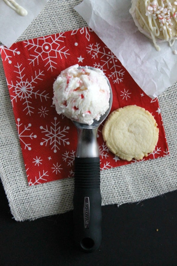 Peppermint Sugar Cookie Ice Cream Sandwiches - The Bitter Side of Sweet #NestleHoliday #CollectiveBias #ad