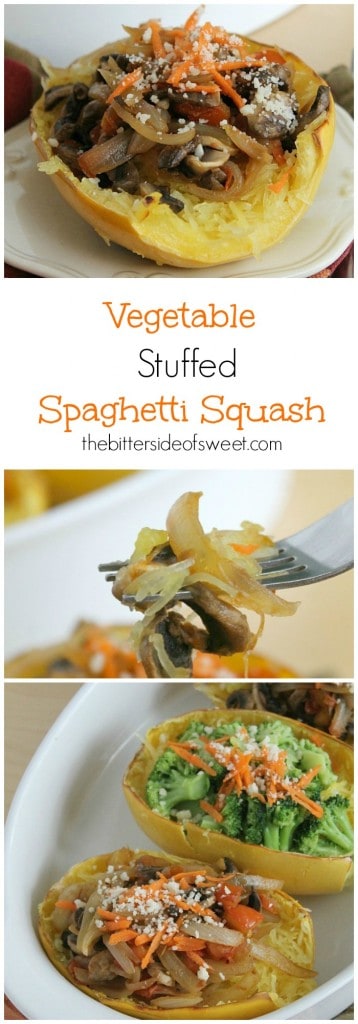 Vegetable Stuffed Spaghetti Squash - The Bitter Side of Sweet