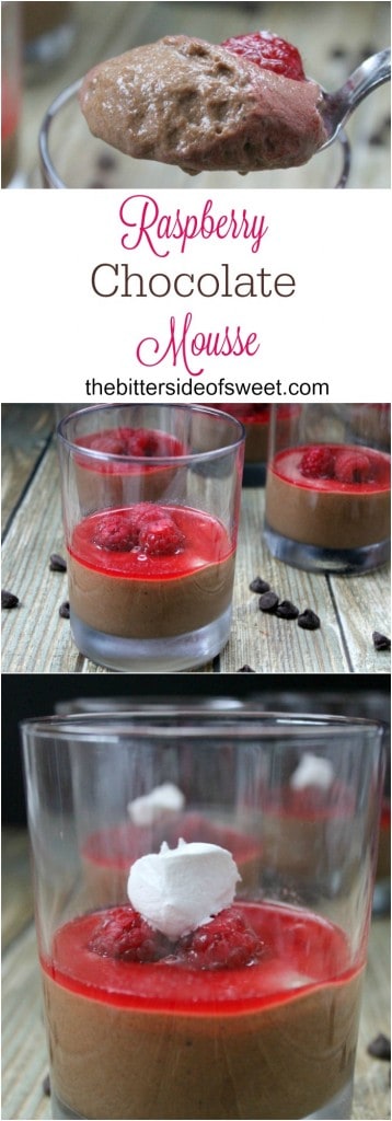 Raspberry Chocolate Mousse – The Bitter Side of Sweet #ZingBakingHoliday #ad