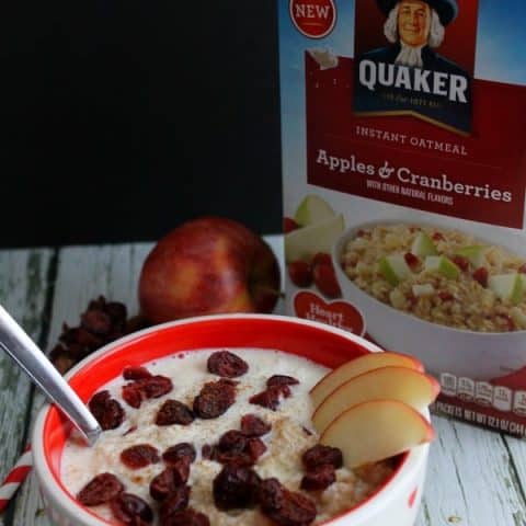 Apple Cranberry Oatmeal Smoothie Bowl