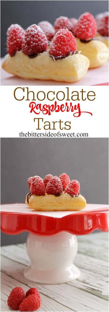 Chocolate Raspberry Tarts | The Bitter Side of Sweet