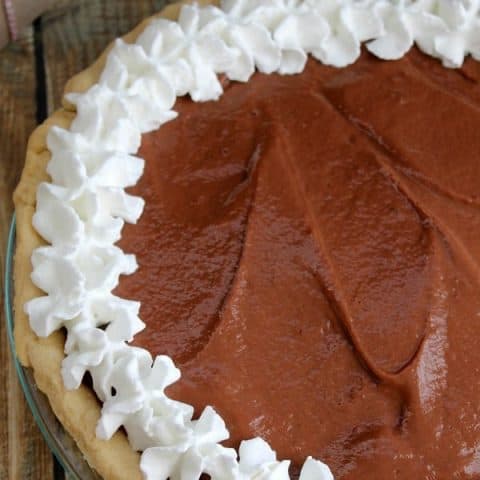 Chocolate Pudding Pie #SundaySupper