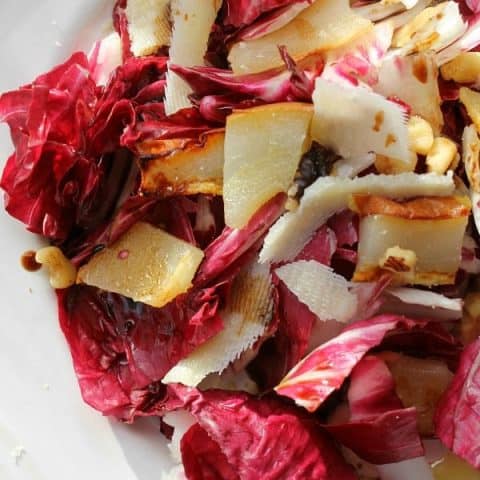 Radicchio Pear Walnut Salad
