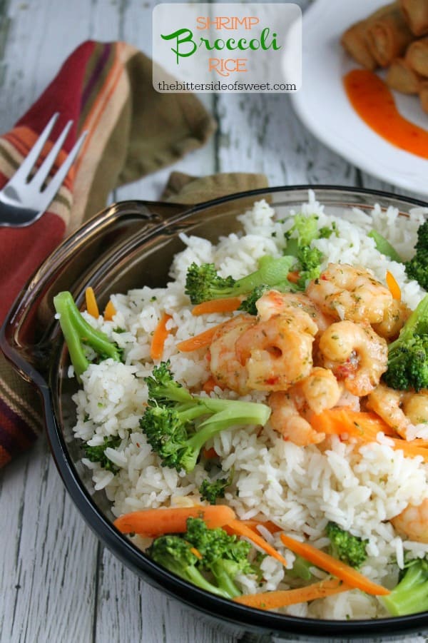 Shrimp Broccoli Rice | The Bitter Side of Sweet #ShrimpItUp #ad