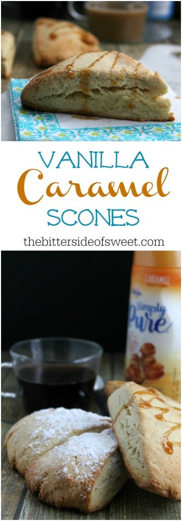 Vanilla Caramel Scones | The Bitter Side of Sweet #IDSimplyPure #ad