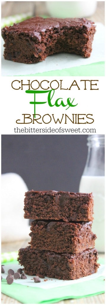 Chocolate Flax Brownies | The Bitter Side of Sweet