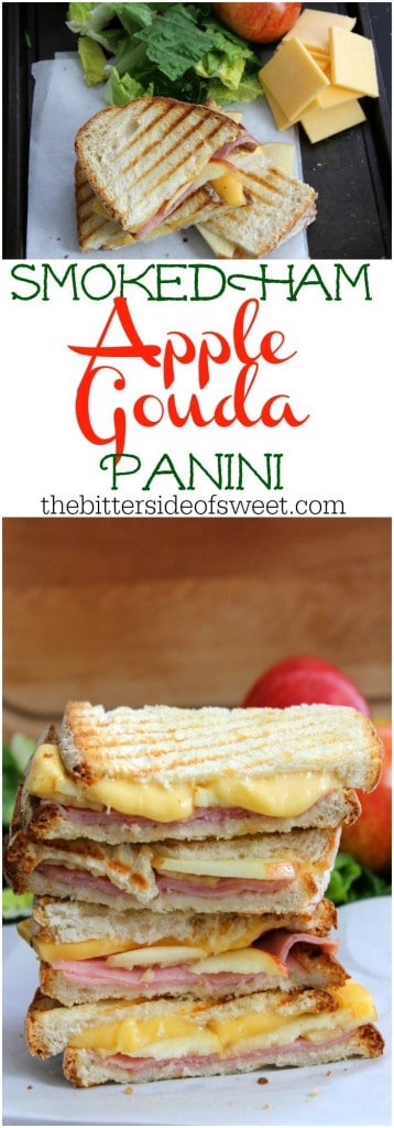 Smoked Ham Apple Gouda Panini | The Bitter Side of Sweet