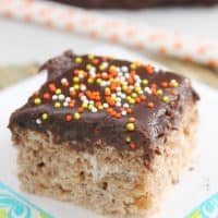 Chocolate Cake Rice Krispie Treats