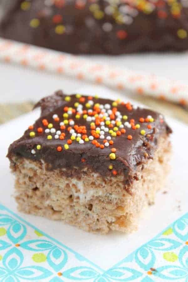 Chocolate Cake Rice Krispie Treats - The Bitter Side of Sweet