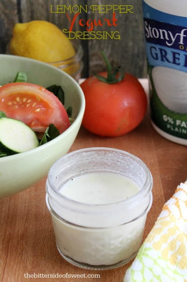 Lemon Pepper Yogurt Dressing The Bitter Side of Sweet
