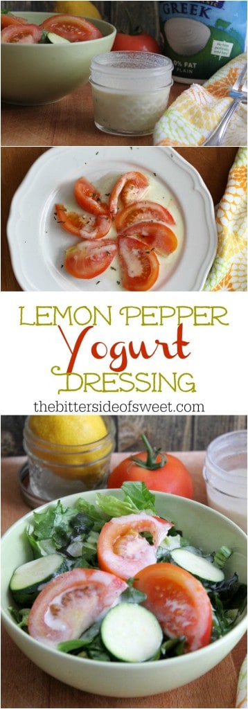 Lemon Pepper Yogurt Dressing | The Bitter Side of Sweet