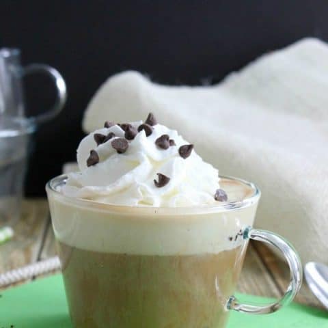 Mint Chocolate Chip Affogato