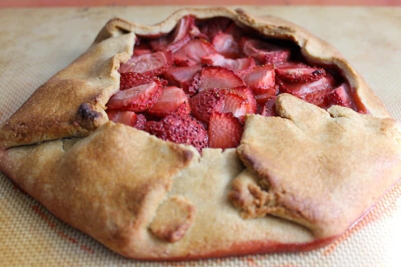 Whole Wheat Strawberry Galette