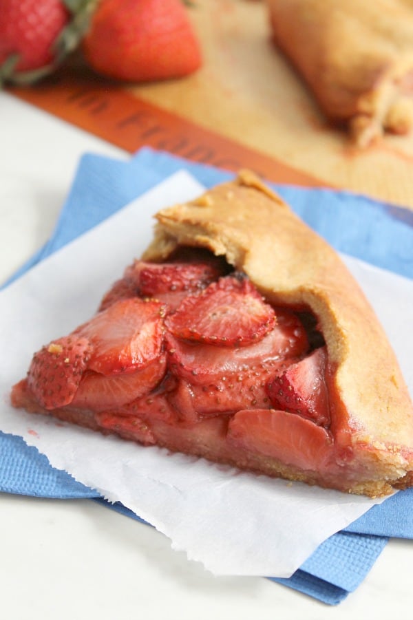 Whole Wheat Strawberry Galette 