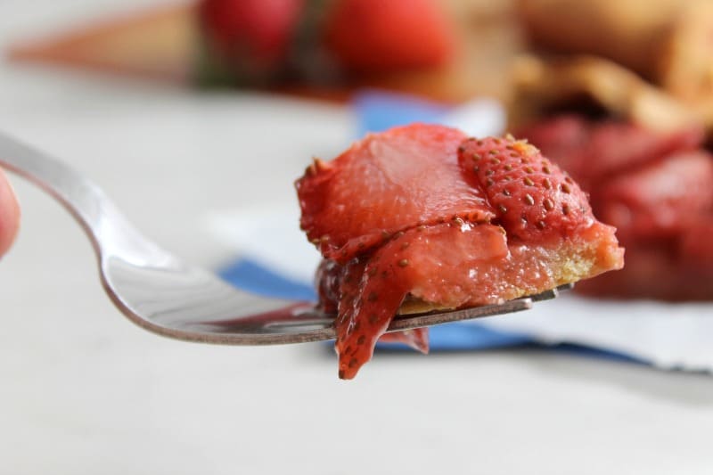 Whole Wheat Strawberry Galette 