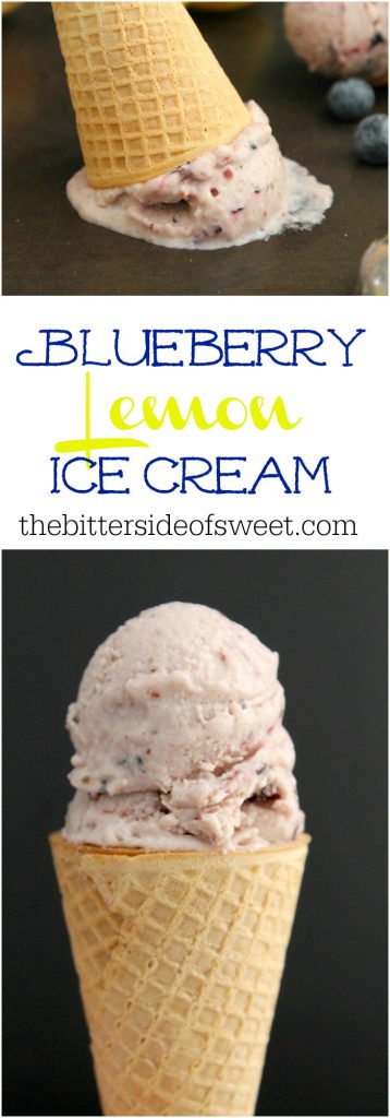 Blueberry Lemon Ice Cream | The Bitter Side of Sweet