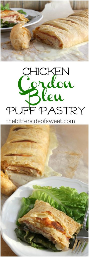 Chicken Cordon Bleu Puff Pastry | The Bitter Side of Sweet