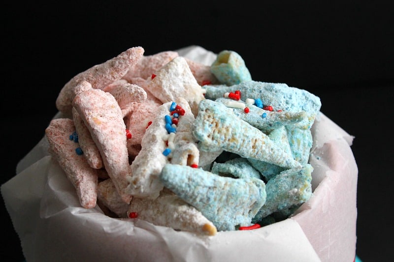 Firecracker Muddy Buddies | The Bitter Side of Sweet #SundaySupper