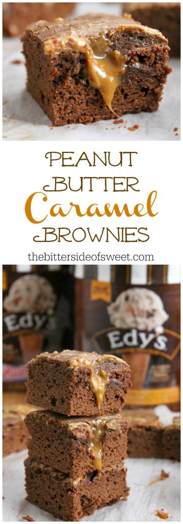 Peanut Butter Caramel Brownies | The Bitter Side of Sweet #SweeterTogether #ad