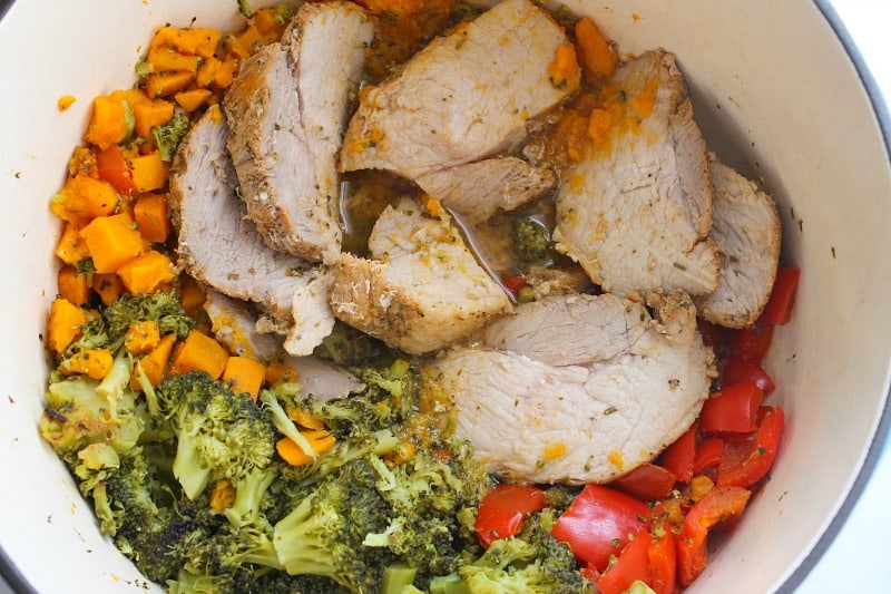 One Pot Roasted Garlic and Herbs Pork with Veggies | The Bitter Side of Sweet #RealFlavorRealFast