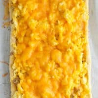 Sausage Egg and Cheese Breakfast Tart