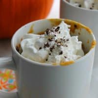 Chocolate Chip Pumpkin Mug Cake #PumpkinWeek