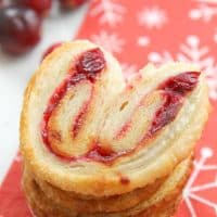 Cranberry Palmiers #CranberryWeek