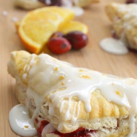 Orange Cranberry Turnovers #CranberryWeek