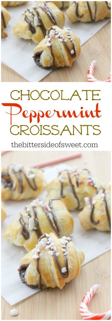 Chocolate Peppermint Croissants | The Bitter Side of Sweet