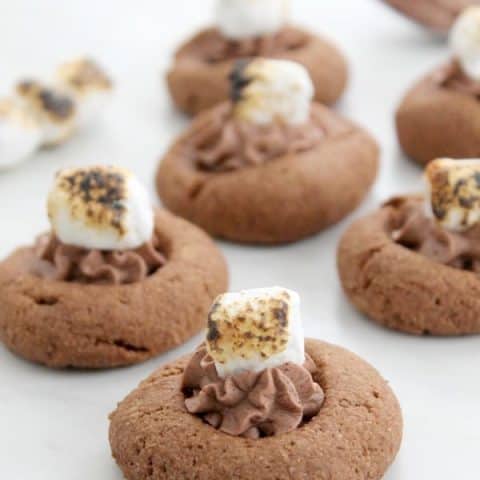 Toasted Marshmallow Thumbprint Cookies (Pay it Forward)