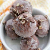 Mint Chocolate Donut Holes