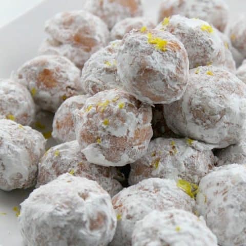 Lemon Donut Holes