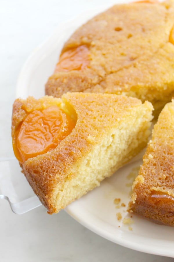 Upside Down Brown Sugar Apricot Cake | The Bitter Side of Sweet