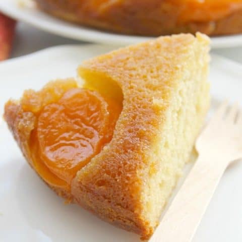 Upside Down Brown Sugar Apricot Cake (#SundaySupper)
