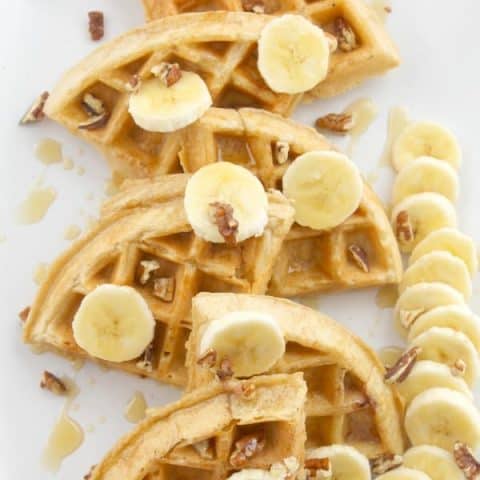 Strawberry Banana Waffles