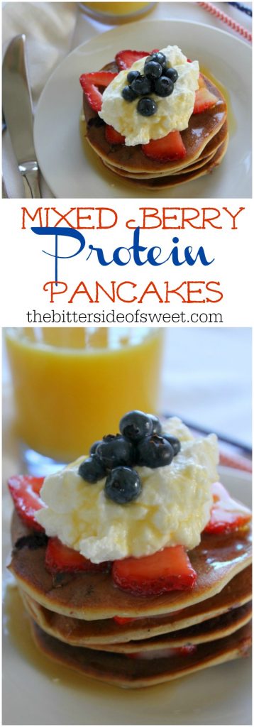 Mixed Berry Protein Pancakes Image