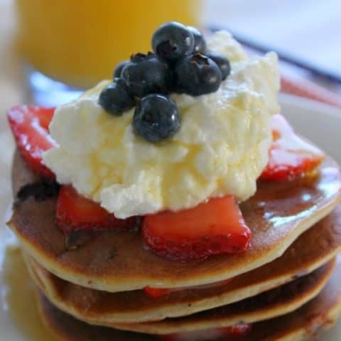 Mixed Berry Protein Pancakes