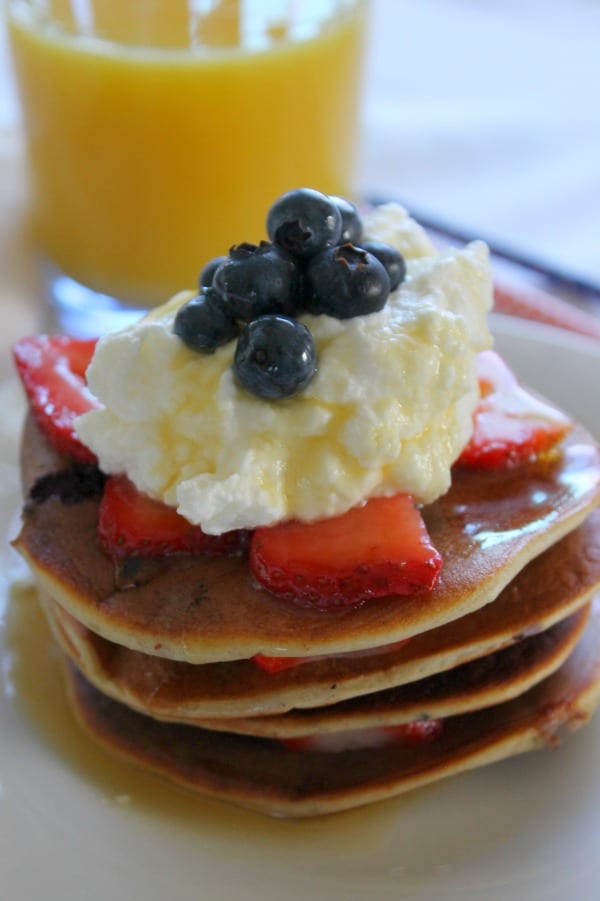 Mixed Berry Protein Pancakes Picture