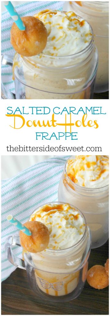 Salted Caramel Donut Holes Frappe | The Bitter Side of Sweet #ad #FrappeYourWay