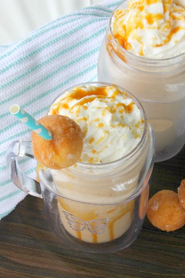 Salted Caramel Donut Holes Frappe - The Bitter Side of Sweet